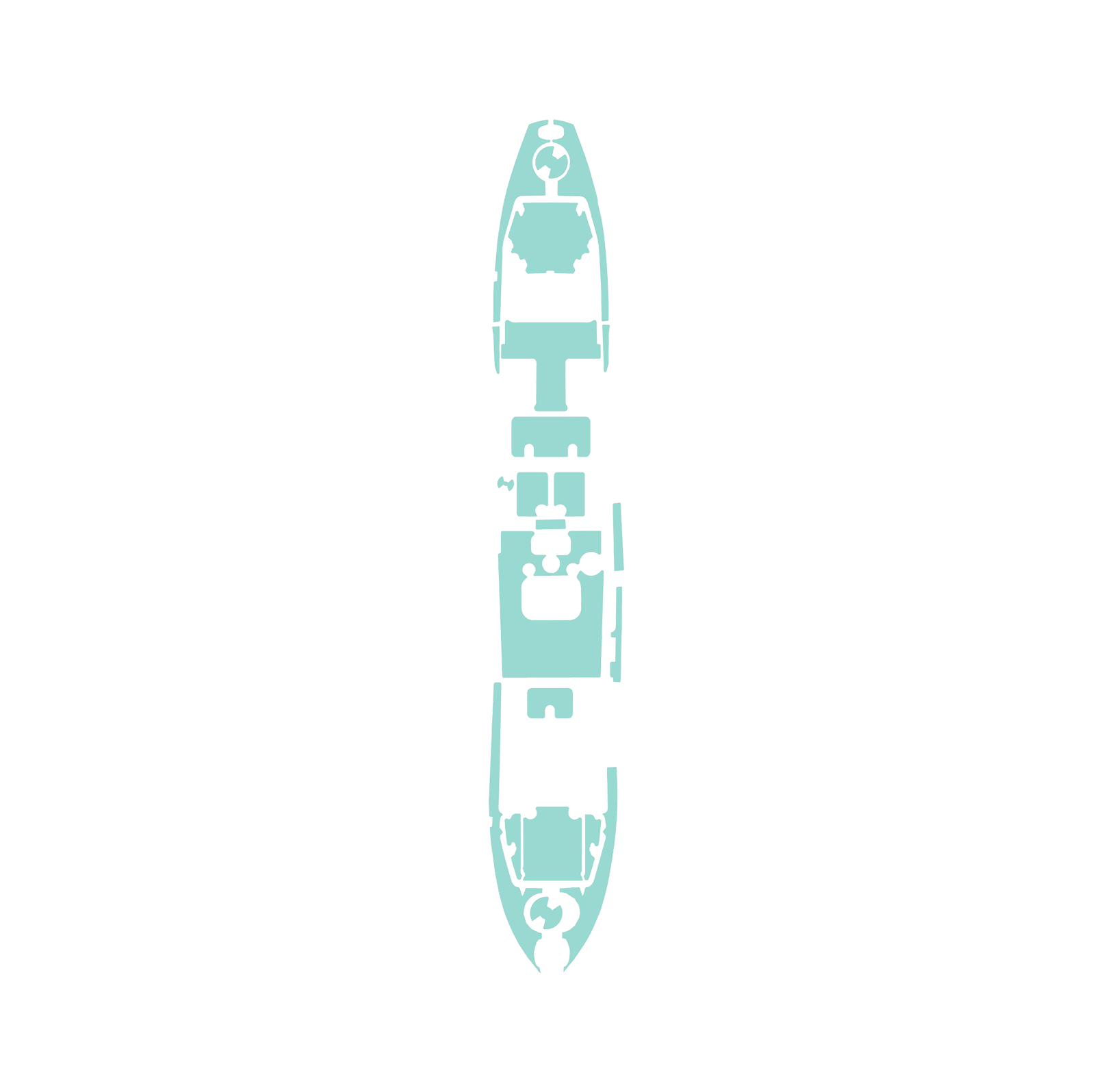 Ascend FS128T Complete Elite 6mm MarineMat Kayak Kit